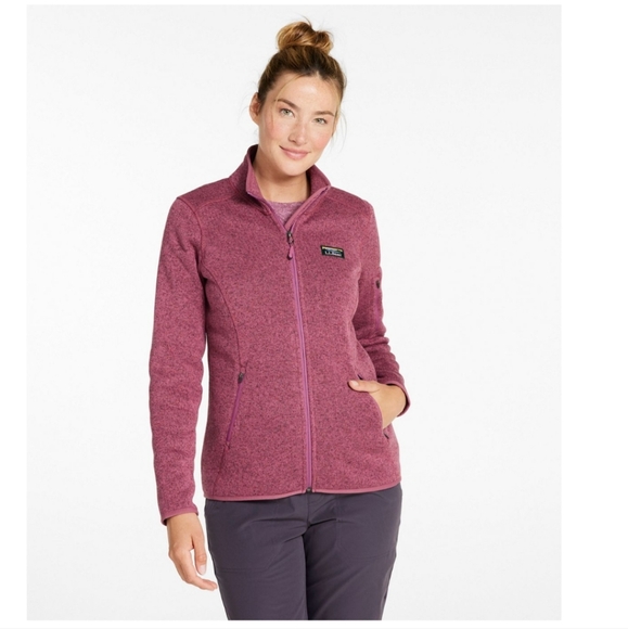 LL BEAN - Women’s Sweater Knit Fleece Full Zip Jacket Size 1X PLUS - Picture 2 of 12